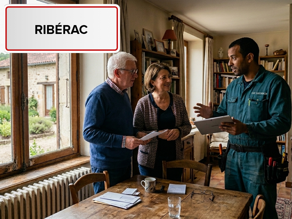 Installation de pompe à chaleur à Ribérac (24600) en Dordogne